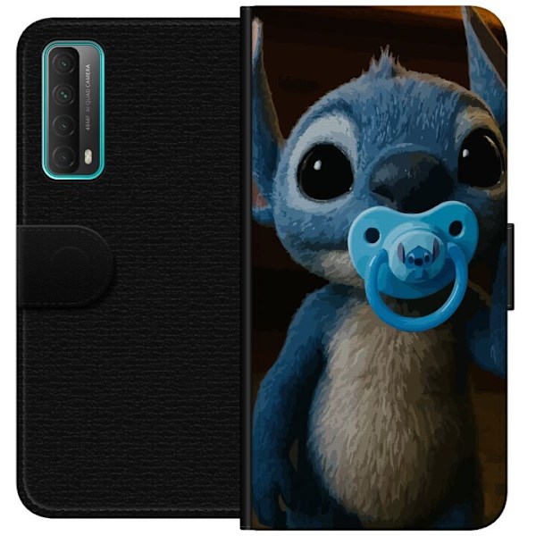 Huawei P smart 2021 Lompakkokotelo Stitch & Napp - vauvateema söpöllä hahmolla