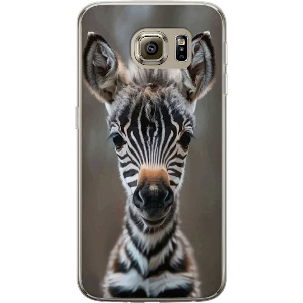 Samsung Galaxy S6 Genomskinligt Skal Giraff Djurmotiv Afrika Natur Grafiskt Motiv Savann Vilda Djur Populär Väggkonst Exotiskt Tema