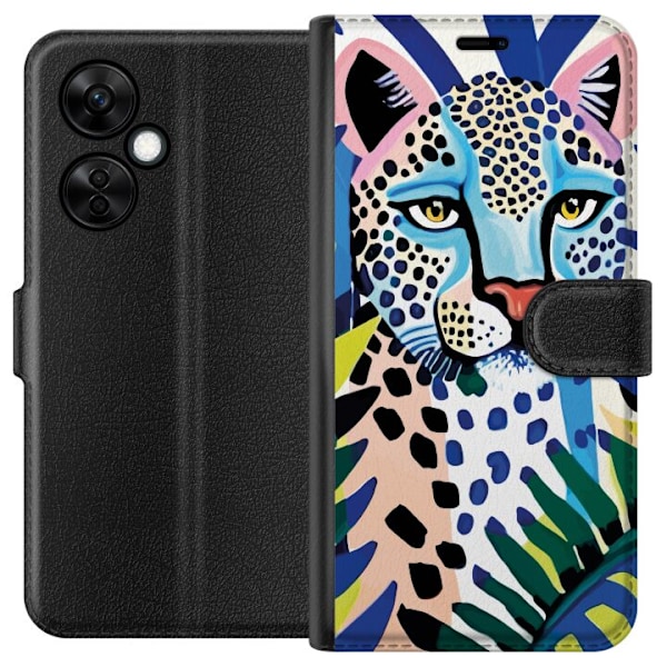 OnePlus Nord CE 3 Lite Tegnebogsetui Livlig Leopard