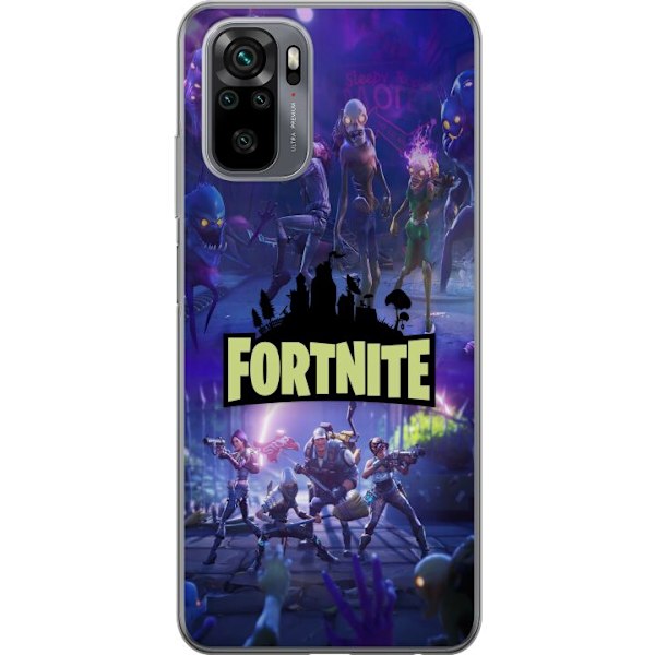 Xiaomi Redmi Note 10S Gennemsigtig cover Fortnite