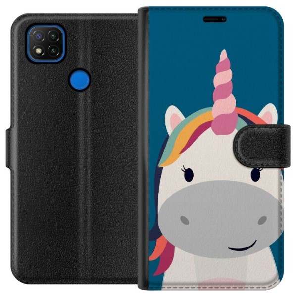 Xiaomi Redmi 9C Plånboksfodral Enhörning / Unicorn