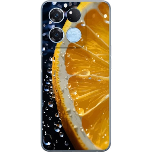 OnePlus Ace Racing Gennemsigtig cover Appelsin