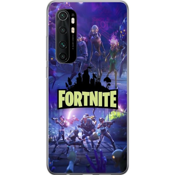 Xiaomi Mi Note 10 Lite Läpinäkyvä kuori Fortnite