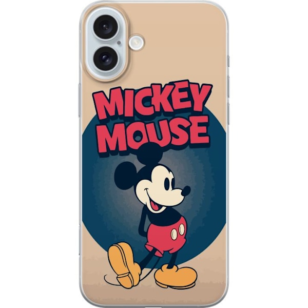 Apple iPhone 16 Plus Gennemsigtig cover Mikke Mus