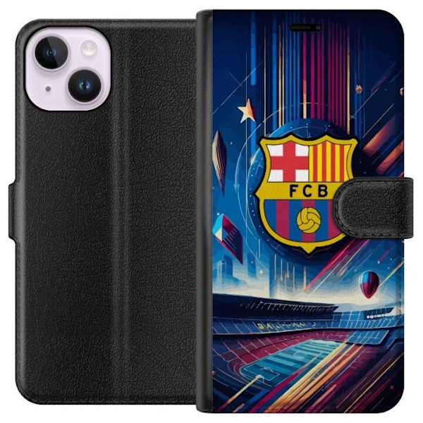 Apple iPhone 15 Plånboksfodral FC Barcelona