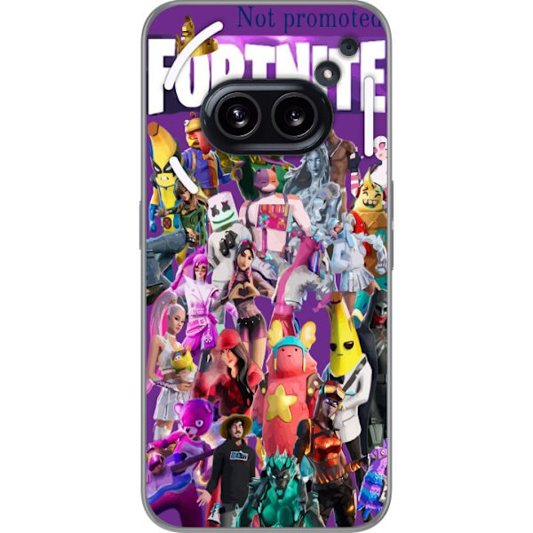 Nothing Phone (2a) Läpinäkyvä kuori Fortnite