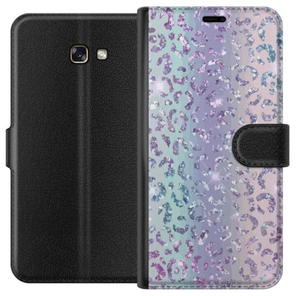 Samsung Galaxy A3 (2017) Plånboksfodral Glitter Leopard