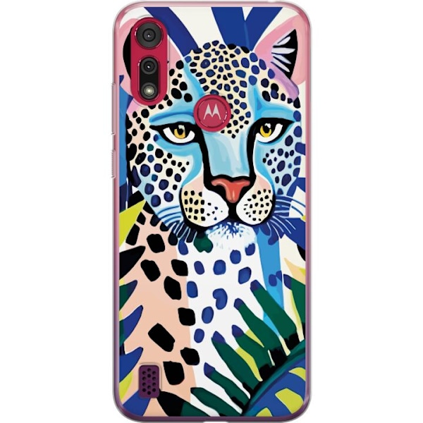 Motorola Moto E6s (2020) Genomskinligt Skal Vivid Leopard