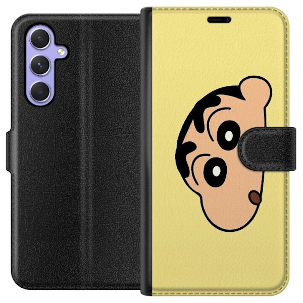 Samsung Galaxy A54 Tegnebogsetui Peeking Shinchan