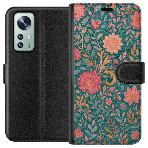 Xiaomi 12 Lommeboketui Floral Dream