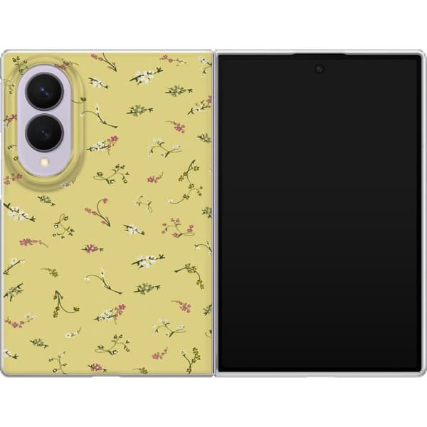 Kompatibelt Mobildeksel til Samsung Galaxy Z Fold8 Gul blomstergrafikk gul