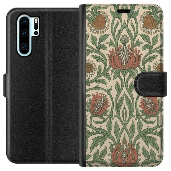 Kompatibelt Lommeboketui til Huawei P30 Pro Bladedetaljer