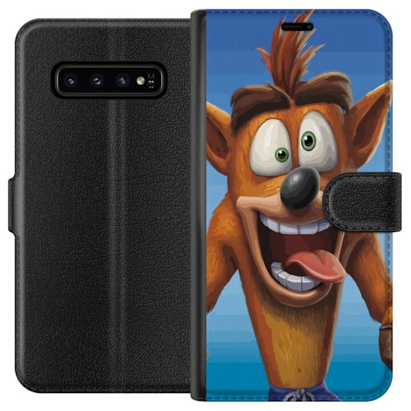 Samsung Galaxy S10 Lompakkokotelo Crash Bandicoot