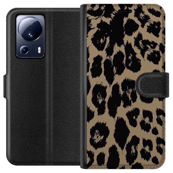 Xiaomi 13 Lite Lommeboketui Leopard