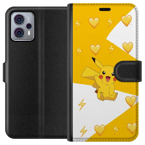 Motorola Moto G23 Lompakkokotelo Pikachu Pokémon Pelihahmo Peliaihe Suosittu Ikoni Sarjakuvasarja Pokémon GO Lasten Klassikko