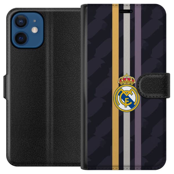 Kompatibel Tegnebogsetui til Apple iPhone 12 mini Real Madrid