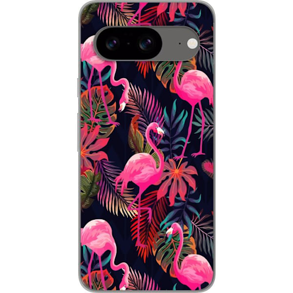 Google Pixel 8 Gennemsigtig cover Flamingo