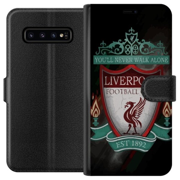Samsung Galaxy S10 Lompakkokotelo Liverpool L.F.C.