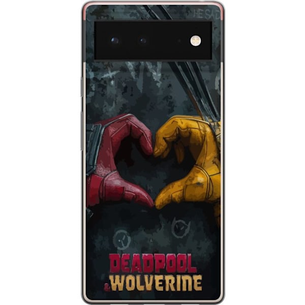 Google Pixel 6 Läpinäkyvä kuori Wolverine Deadpool