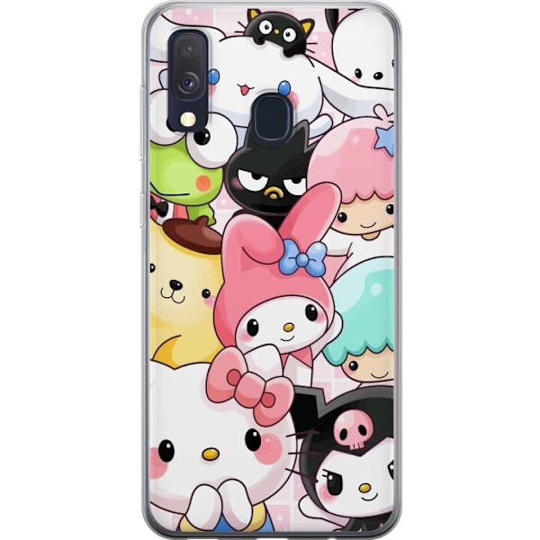 Samsung Galaxy A40 Genomskinligt Skal Kawaii Sanrio Crew