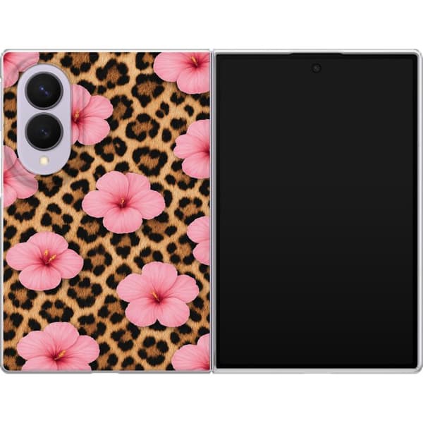 Kompatibelt Mobildeksel til Samsung Galaxy Z Fold8 Brun blomsterleopard brun