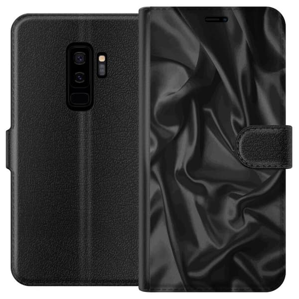 Kompatibel Tegnebogsetui til Samsung Galaxy S9+ Silke Sort