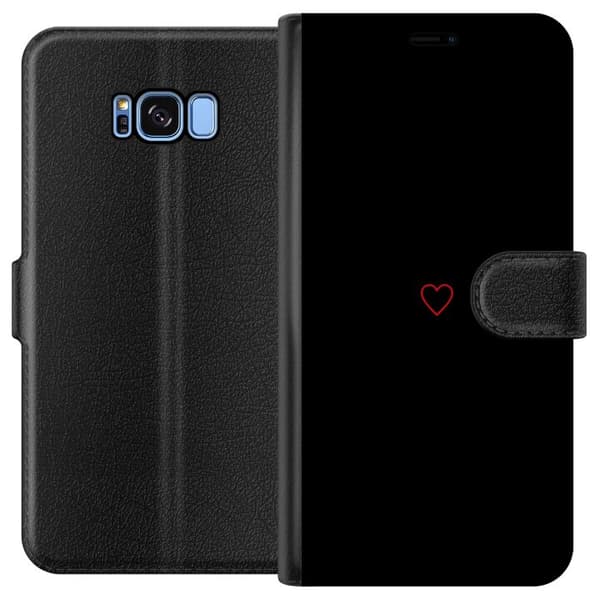 Kompatibelt Plånboksfodral till Samsung Galaxy S8 Hjärta