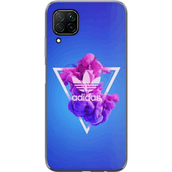 Huawei P40 lite Genomskinligt Skal Adidas-inspirerad blå desi