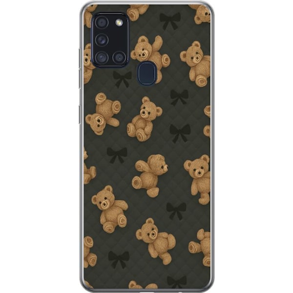 Samsung Galaxy A21s Genomskinligt Skal Teddy Hugs