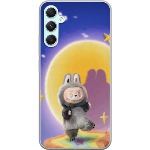 Samsung Galaxy A34 Genomskinligt Skal Labubu Neon Pop – Neon