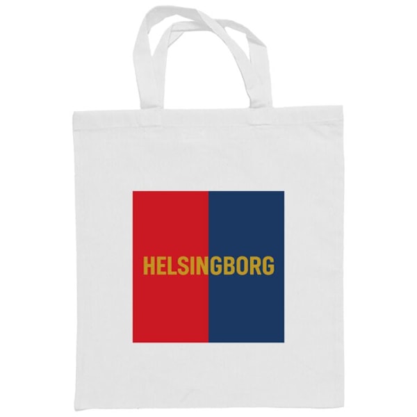 Kangaskassi | Kestävä Ostoskassi Kangasta Helsingborg - jalkapallo Valkoinen one size