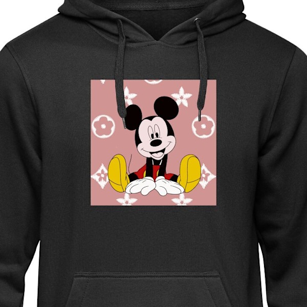 Huppari Aikuisille | Mukava Huppari Mickey Mouse musta XL