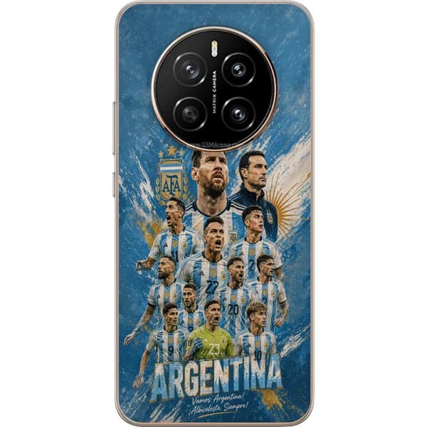 Kompatibelt Mobildeksel til Honor Magic7  Argentinas landslag med spillercollage i blått og gull detaljer blå