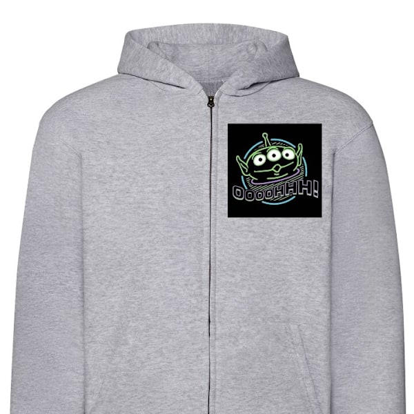 Zip-Hoodie | Hættetrøje med Lynlås til Voksne OooooHHHH grå L
