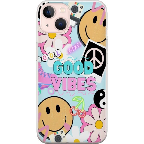 Apple iPhone 13 Genomskinligt Skal Good Vibes