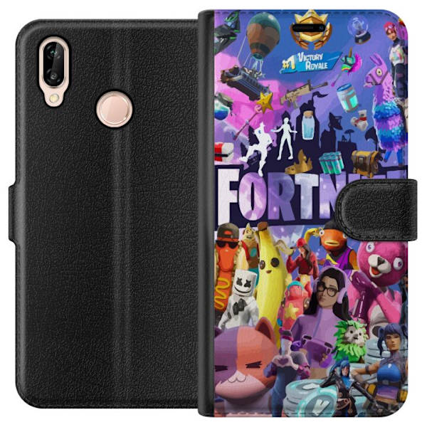 Huawei P20 lite Lompakkokotelo Fortnite Hahmot Peliteema Ikonit Peli Suunnittelu Suosittu Taistelurojalainen Lapset Pelihahmojen Teema