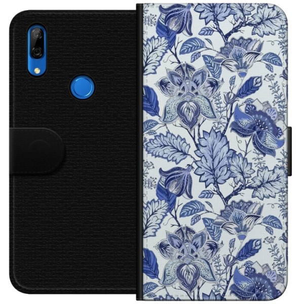 Huawei P Smart Z Plånboksfodral Blommor Blå...