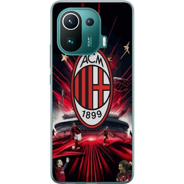 Xiaomi Mi 11 Pro Gennemsigtig cover AC Milan