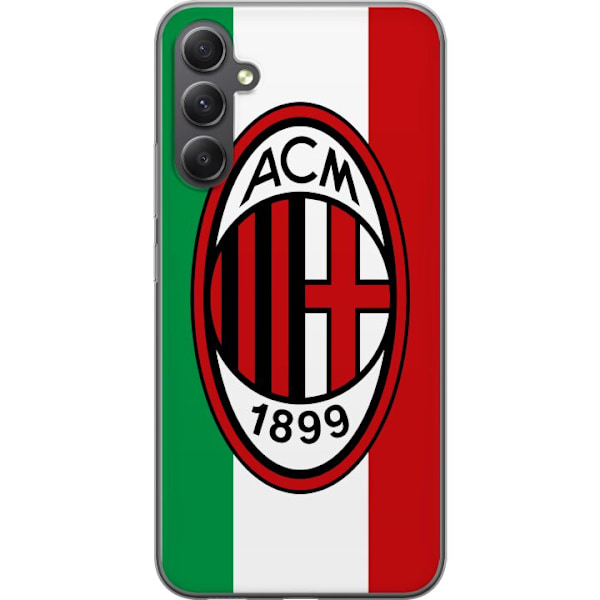 Samsung Galaxy A15 5G Läpinäkyvä kuori AC Milan