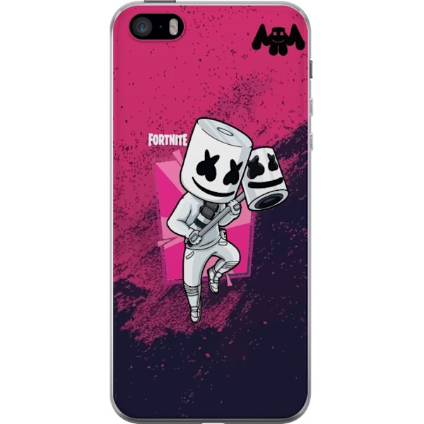 Apple iPhone 5s Läpinäkyvä kuori Marshmello Fortnite Skin Emote Gaming DJ Hahmo Suosittu Aihe Lapsi Nuori Trendi