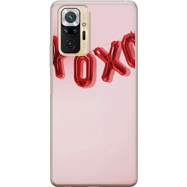 Xiaomi Redmi Note 10 Pro Gennemsigtig cover Valentinsdag XOXO