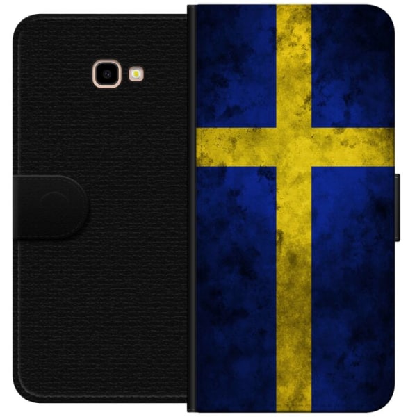 Samsung Galaxy J4+ Lompakkokotelo Ruotsin Lippu