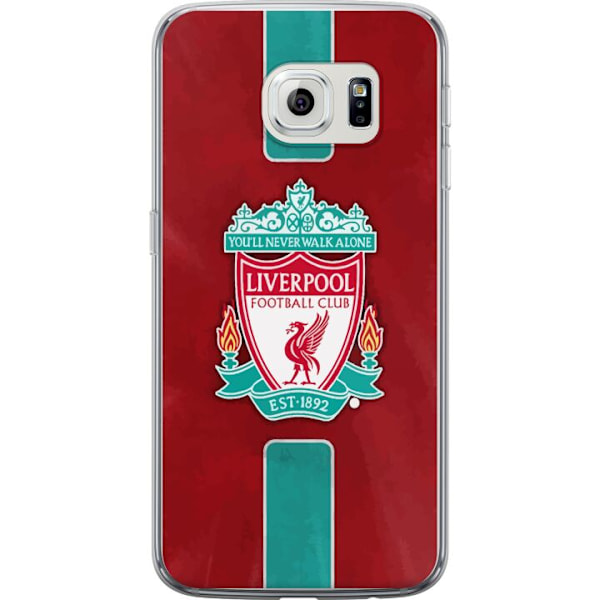 Samsung Galaxy S6 edge Genomskinligt Skal Liverpool FC – Klassisk Fotbollsstolthet i Rött