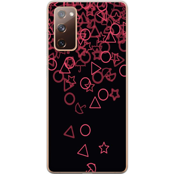 Samsung Galaxy S20 FE Läpinäkyvä kuori Squid Game Ikoni Sarja Suosittu TV-peli Ikoni Graafinen Motiivi Aasialainen Trendi Draamasarja