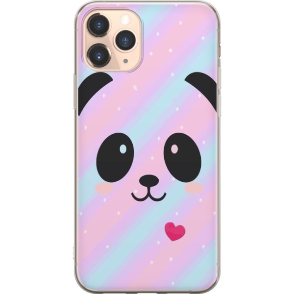 Apple iPhone 11 Pro Gennemsigtig cover Regnbue Panda