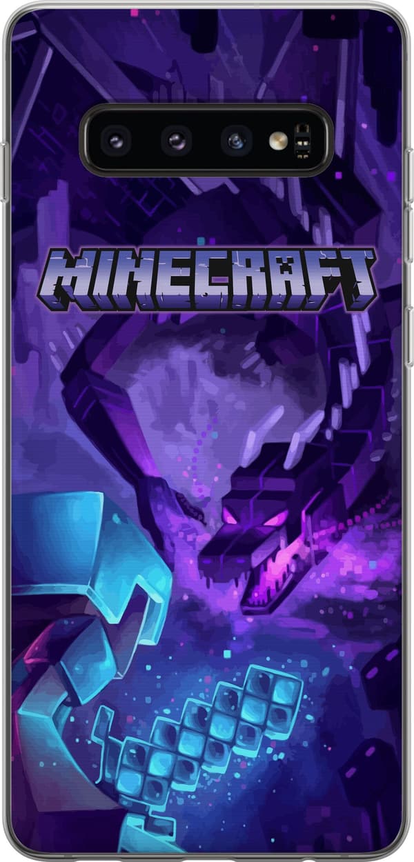 Kompatibelt Mobilskal till Samsung Galaxy S10 Minecraft