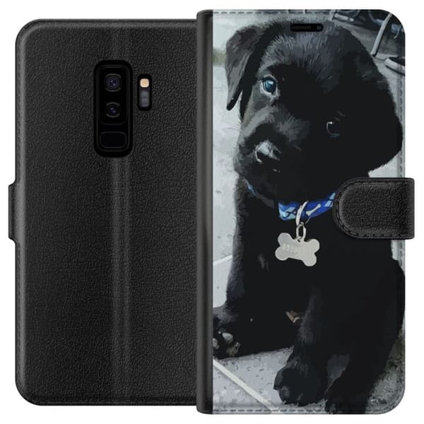 Kompatibel Tegnebogsetui til Samsung Galaxy S9+ Hvalp