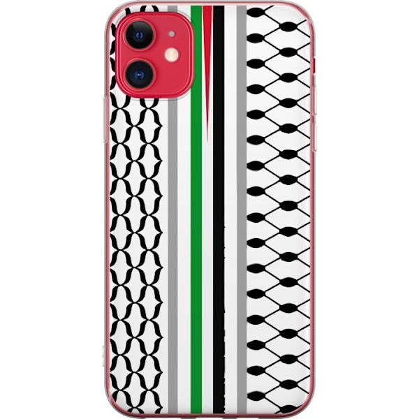 Apple iPhone 11 Genomskinligt Skal Keffiyeh, Palestina