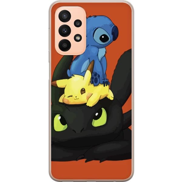 Kompatibelt Mobildeksel til Samsung Galaxy A23 Lilo og Stitch