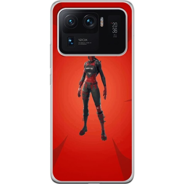 Xiaomi Mi 11 Ultra Gjennomsiktig deksel Fortnite - Rød Ridder